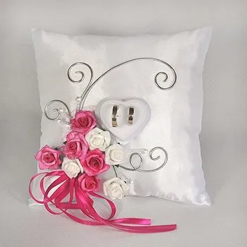 Svatební dekorace Polštářek pod prstýnky PD - fuchsiový