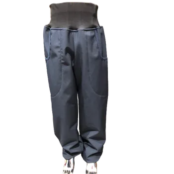 Chlapecké kalhoty Dětské kalhoty softshellové zateplené tmavě modré Elegantbaby