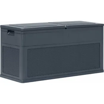 Zahradní úložný box vidaXL Dekorhome úložný box 320 l antracitový