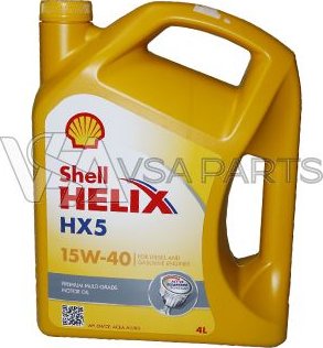 SHELL Olej 15W-40 4L Shell Helix HX5