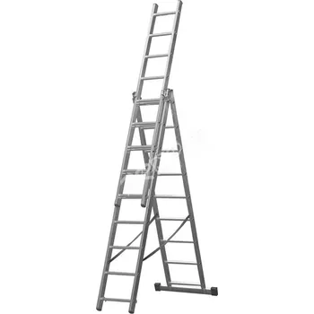 Železářství Žebřík 3x9 příček PROtechnik 6,01m