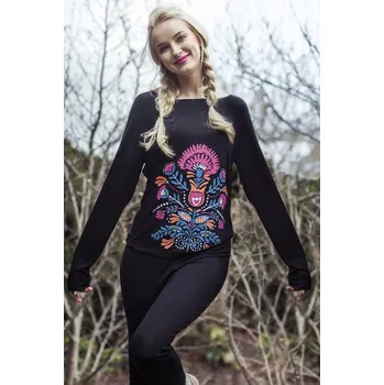 Dámské noční prádlo Pyžamo Key dlouhé LHS 585 Velikost: M, Vzor: 585