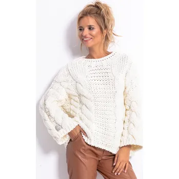 Dámský svetr Glara Dámský vlněný oversized svetr 578471