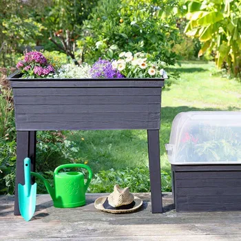 Truhlík Truhlík s nožkami Wood, balkónový záhon