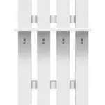 Věšáková stěna, DTD laminovaná, bílá, TOPTY Typ 17