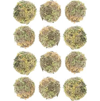 Paper Design Dekorativní koule - květinová, sušená, zelená 5cm