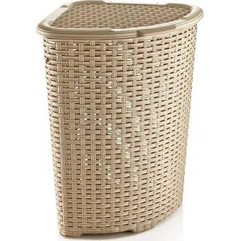 Koš na prádlo Dunya Plastik Ratan 52 l