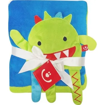 Dětská deka Bobobaby dětská deka z mikrovlákna s 3D aplikací 76x102cm barva: modrá