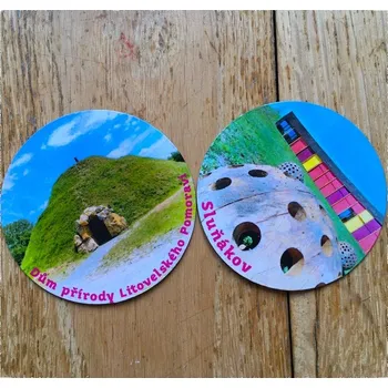 Dekorativní magnet Reklamní magnetky na lednici, suvenýry upomínkové 100 Pantone White Plnobarevný