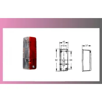 Příslušenství osvětlení automobilu světlo obrys.červeno/bílé