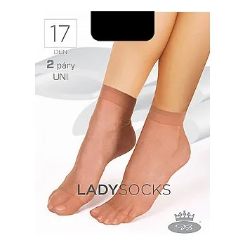 Dámské ponožky Boma Ponožky LADY socks 17 DEN / 2 páry OPAL Barva: OPAL, Velikost: UNI 1 ks, (2páry)