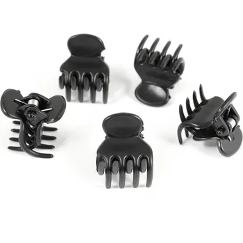 Černé skřipce na vlasy, 5 ks