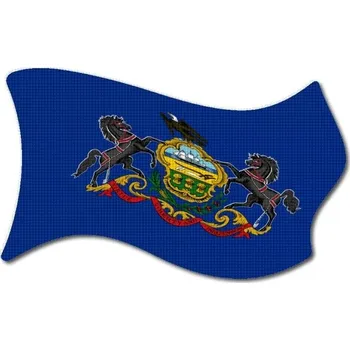 Pelisport Vlajka Pensylvanie vlající tištěná