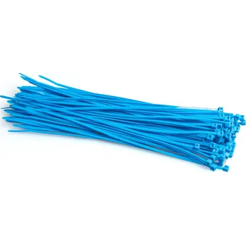 Stahovací páska Barevné stahovací pásky balení 100 ks modrá 200 x 2,5 mm