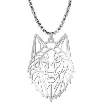 Náhrdelník Přívěskynakrk.cz Ocelový náhrdelník VLK