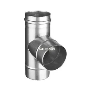 Střecha Komíny CZ T-kus 87° nerez s odkapničkou 1-180mm odbočka 160mm