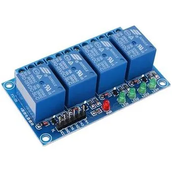 Centrální jednotka pro chytrou domácnost 4 kanálové 12V Relé 10A Arduino raspberry / relátko bez optočlenu
