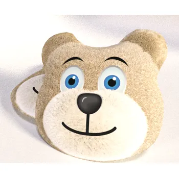 Dekorativní polštářek Dětský polštářek Méďa - béžový