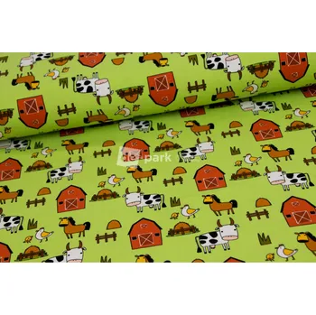 Úplet - Zvířátka na statku - zelená