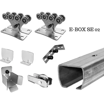 Pohon brány Sada pro posuvnou samonosnou bránu do 4 m průjezdní šířky a 300 kg se surovou šínou