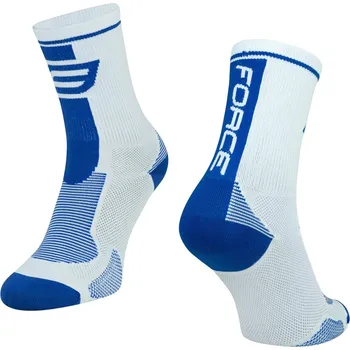 Pánské ponožky Force ponožky LONG, bílo-modré - S-M / 36-41