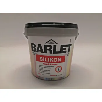 Fasádní barva Barvy a laky Teluria s.r.o. Fasádní barva Barlet Silikon/A bílá 1kg