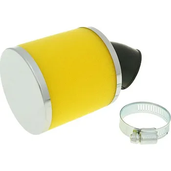 Filtr pro motocykl Vparts Vzduchový filtr Big Foam 28-35mm vyhnutý žlutá VC23323
