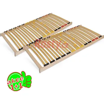 Postelový rošt Rosty.cz PEVNÝ LAMELOVÝ ROŠT PRAKTIK AKCE 1+1 - 90x200cm