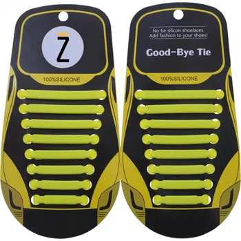 Tkaničky do bot Silikonové tkaničky - žlutá