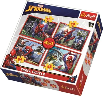 Puzzle Trefl Spiderman 4v1 35, 48, 54, 70 dílků