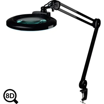 Lupa Černá pracovní lampa s lupou IB-150 s regulací jasu, 8D