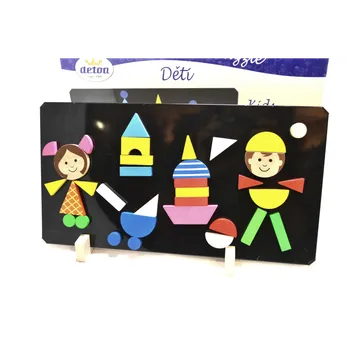 Dřevěná hračka Magnetická tabulka Děti