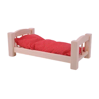 Dřevěná hračka Postýlka 33 cm