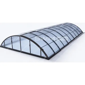 Zastřešení bazénu Klasik C 10,73 x 5,15 x 1,55m BOX - doprava zdarma