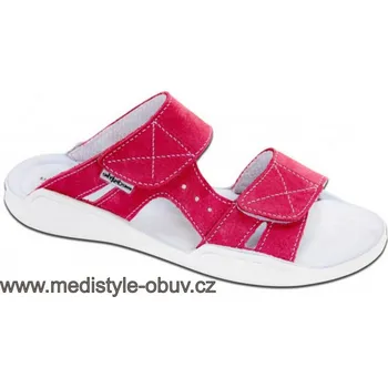 Dámská zdravotní obuv MEDISTYLE NOVA 1N-A/15 zdravotní pantofel červený vel.36-42, --- - 36