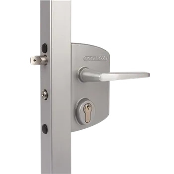 Dveřní kování LAKQ – zámek pro brány a branky z nerezové oceli Čtvercový 40 – 60 mm Černá RAL 9005