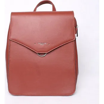 Městský batoh Městský pevný hnědý batoh David Jones 6507-2, obsah cca. 8l