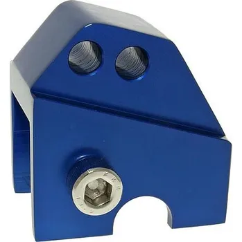 Vparts Podložka pod pružinu CNC 2 díry modrá, Piaggio VC21315
