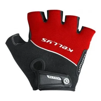 Cyklistické rukavice Kellys Rukavice Race red Černá XS