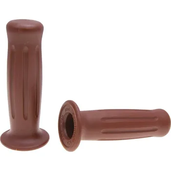 Motocyklový chránič Gripy gumové Domino 3394 on-road / Scooter retro tmavě hnědá 37173