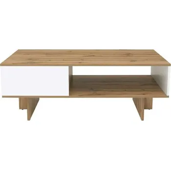 Konferenční stolek Zele konferenční stolek LAW/120, dub wotan/bílý lesk