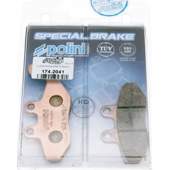 Auto-moto Brzdové destičky Polini sintr, Gilera Runner, Piaggio Fly 174.2041