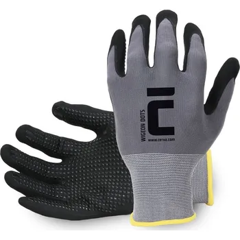 Pracovní rukavice ČERVA EXPORT IMPORT a.s. Univerzální máčené pracovní rukavice WIGEON DOTS - vel.10