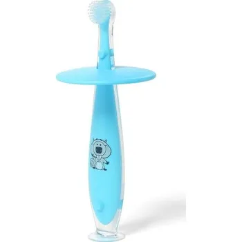 Zubní kartáček Bezpečný kartáček na zoubky 6 m+ - modrý, BabyOno