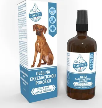 Kosmetika pro psa Topvet Olej na ekzematickou pokožku 100 ml