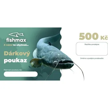 Dárková krabička FISHMAX - Papírový dárkový poukaz 500 Kč na nákup v prodejně