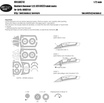 Plastikový model 1/72 Mask Bl.Buccaneer S.2C ADVANCED (AIRF 06021)