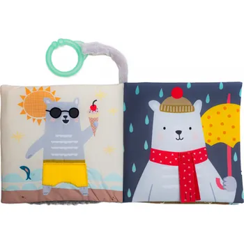 Hračka pro nejmenší Taf Toys Knížka s aktivitami What Does Paul Wear