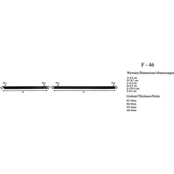 Karosérie Ochranné lišty dveří LDF46