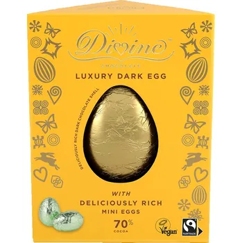 Čokoláda Divine Luxury Dark Egg 70 % 260 g